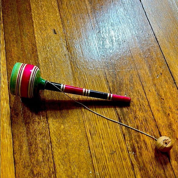 Curated Mexican FolkArt Collection – Oaxacan Amarillo, Balero & Unique Felt Mask - Picture 10 of 17